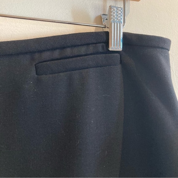 STUDIO JAX Sz 16 Front Zipper Pockets Slit Straight Line Unlined Maxi Skirt NEW - Picture 4 of 11